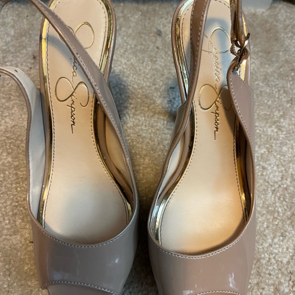 Jessica Simpson Nude Slingbacks Size 7